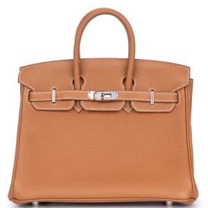 Hermès Birkin 25 Togo Gold Palladium HW - 1:1 Replica
