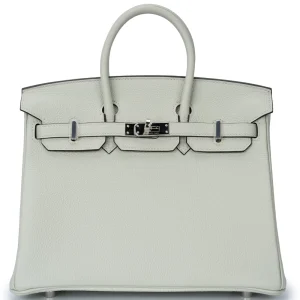 Hermès Birkin 25 Togo Gris Neve Palladium HW - Artisan-Grade Dupes