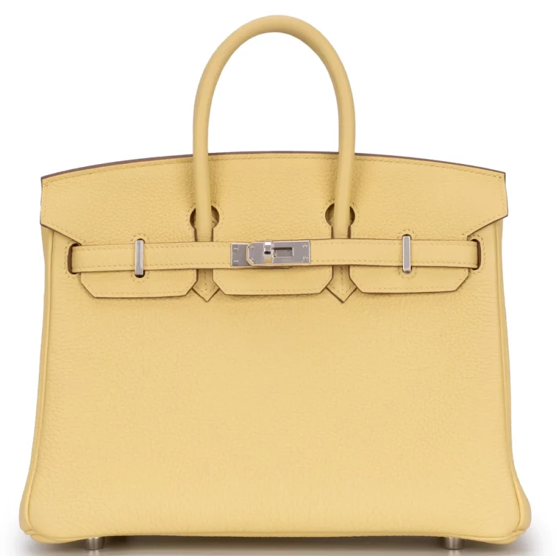 Hermès Birkin 25 Togo Jaune Poussin Palladium HW – Best Replica - Premium Alternative