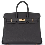 Hermès Birkin 25 Togo Noir Rough Gold HW - Best Replica Front Hermès Birkin 25 Togo Noir Rough Gold HW - Best Replica