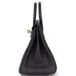 Hermès Birkin 25 Togo Noir Rough Gold HW - Best Replica Side1