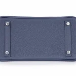 Hermès Birkin 25 Veau Togo Bleu Navy Palladium HW - High-End Inspired Bottom