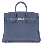 Hermès Birkin 25 Veau Togo Bleu Navy Palladium HW - High-End Inspired Front Hermès Birkin 25 Veau Togo Bleu Navy Palladium HW - High-End Inspired