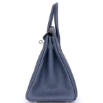 Hermès Birkin 25 Veau Togo Bleu Navy Palladium HW - High-End Inspired Side1