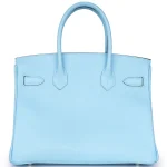 Hermès Birkin 30 Epsom Celeste Palladium HW - Artisan-Grade Dupes Back