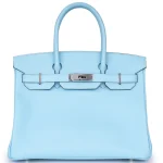 Hermès Birkin 30 Epsom Celeste Palladium HW - Artisan-Grade Dupes Front Hermès Birkin 30 Epsom Celeste Palladium HW Dupes