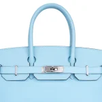 Hermès Birkin 30 Epsom Celeste Palladium HW - Artisan-Grade Dupes detail1