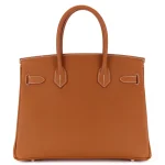 Hermès Birkin 30 Epsom Gold Palladium HW - Mirror Quality Replicas Back