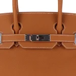 Hermès Birkin 30 Epsom Gold Palladium HW - Mirror Quality Replicas Detail1