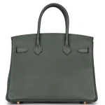 Hermès Birkin 30 Epsom Vert Foncé Gold HW - Artisan-Grade Dupes Back