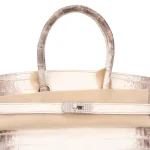 Hermès Birkin 30 Himalayan Blanc Crocodile Niloticus White Gold And Diamond - High-End Inspired Detail1