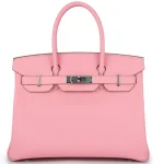 Hermès Birkin 30 Retourne Pink Palladium - Top Replica