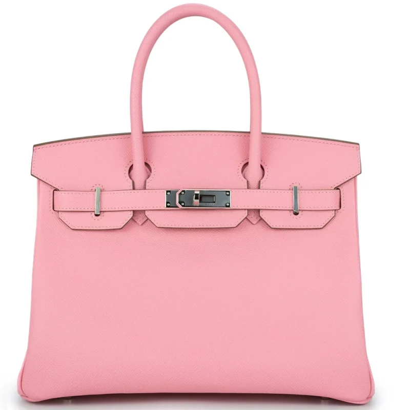 Hermès Birkin 30 Retourne Pink Palladium - Top Replica