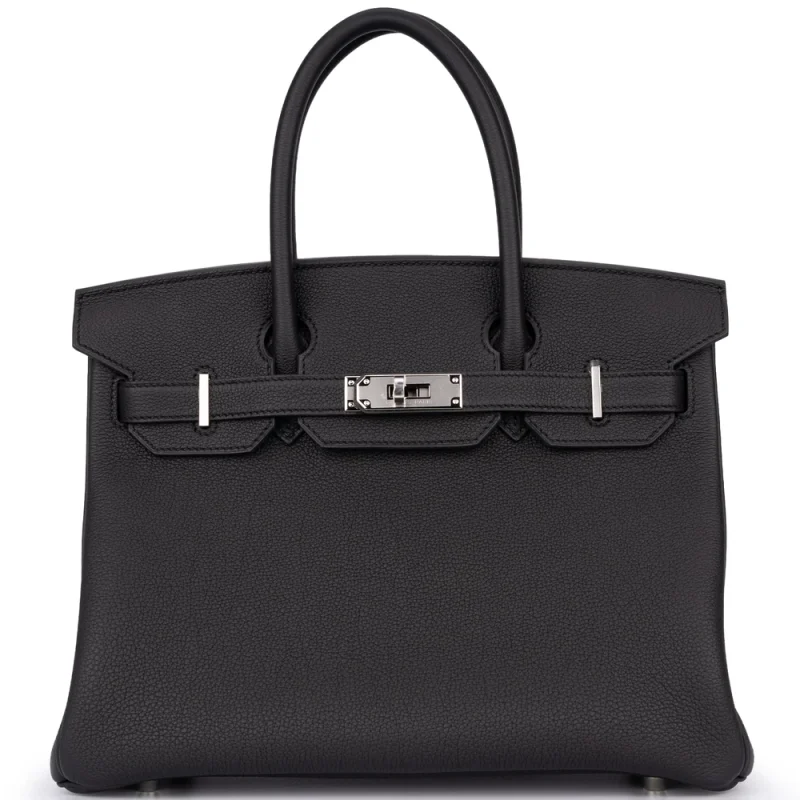 Hermès Birkin 30 Retourne Togo Black Palladium HW – Mirror Quality Replicas - Designer Inspired Luxury Bag