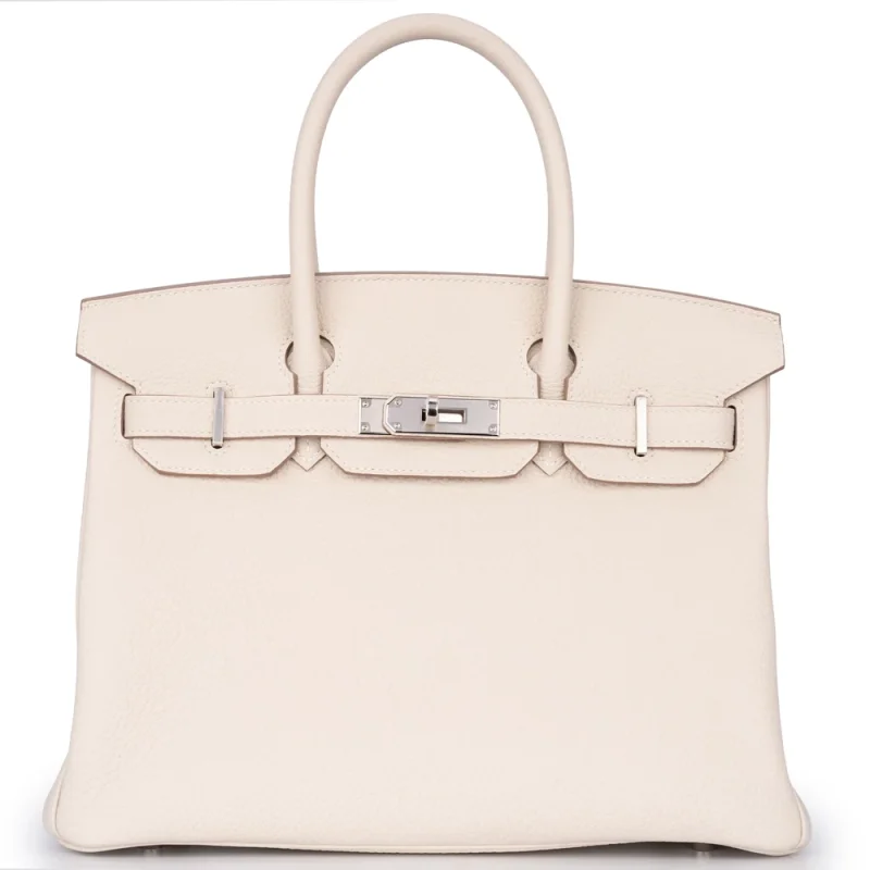 Hermès Birkin 30 Retourne Togo Veau Craie Palladium HW – 1:1 Replica - Premium Alternative