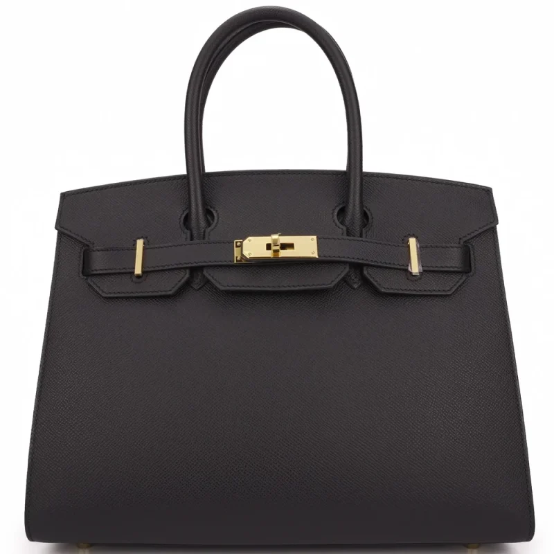 Hermès Birkin 30 Sellier Epsom Black/Noir Gold HW Replica