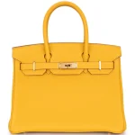 Hermès Birkin 30 Togo Jaune Ambre Gold HW - Best Replica