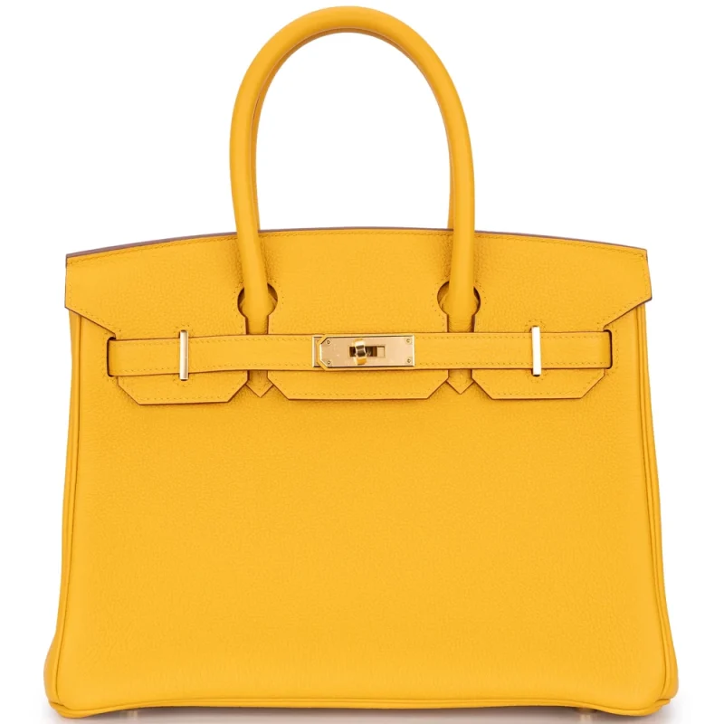 Hermès Birkin 30 Togo Jaune Ambre Gold HW - Best Replica