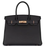 Hermès Birkin 30 Togo Noir Rough Gold HW - Best Replica Front Hermès Birkin 30 Togo Noir Rough Gold HW - Best Replica