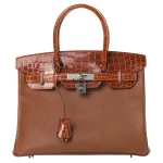 Hermès Birkin 30 Touch Cognac Togo/Crocodile Palladium HW
