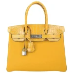 Hermès Birkin 30 Touch Jaune Amber Dupe | Replica Hermes
