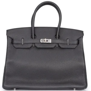 Hermès Birkin 35 Retourne Togo Black Palladium HW Replica
