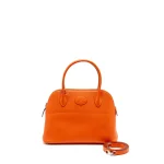 Hermès Bolide 27 Orange Epsom Silver HW - High-End Inspired