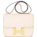 Hermès Constance 24 Epsom Nata/Jaune Palladium HW – Premium Replica