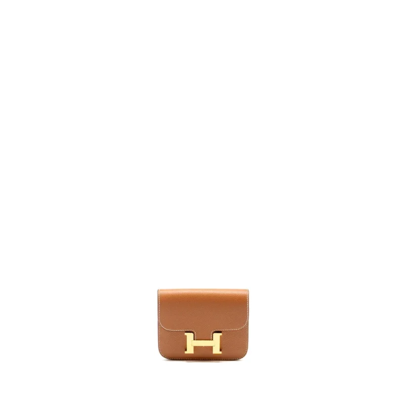 Hermès Constance Slim Gold Evercolor Replica | High-Tier