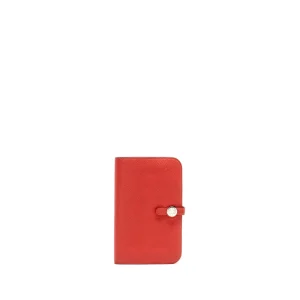Hermès Dogon Compact Wallet Red Togo Silver HW | ReplicaHermesBags