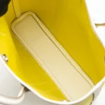 Hermès Garden File 28 LimeBlanc CanvasSilver HW - Premium Replica Interior