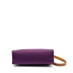 Hermès Herbag 31 Zip Cassis Purple CanvasHunter Silver HW - High-End Inspired Bottom
