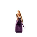 Hermès Herbag 31 Zip Cassis Purple CanvasHunter Silver HW - High-End Inspired Side1