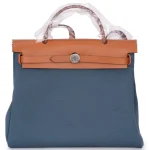 Hermès Herbag Zip 31 Replica | Malta Blue Palladium HW