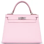 Hermès Kelly 28 Mauve Sylvestre Palladium HW - Mirror Quality Replicas