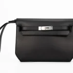 Hermès Kelly Depeches 25 Evercolor Black Replica | Premium Quality
