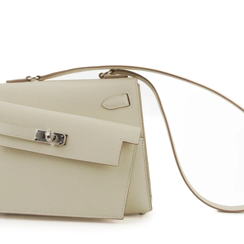 Hermès Kelly Disordre Craie Palladium HW Dupes | Replica Hermès