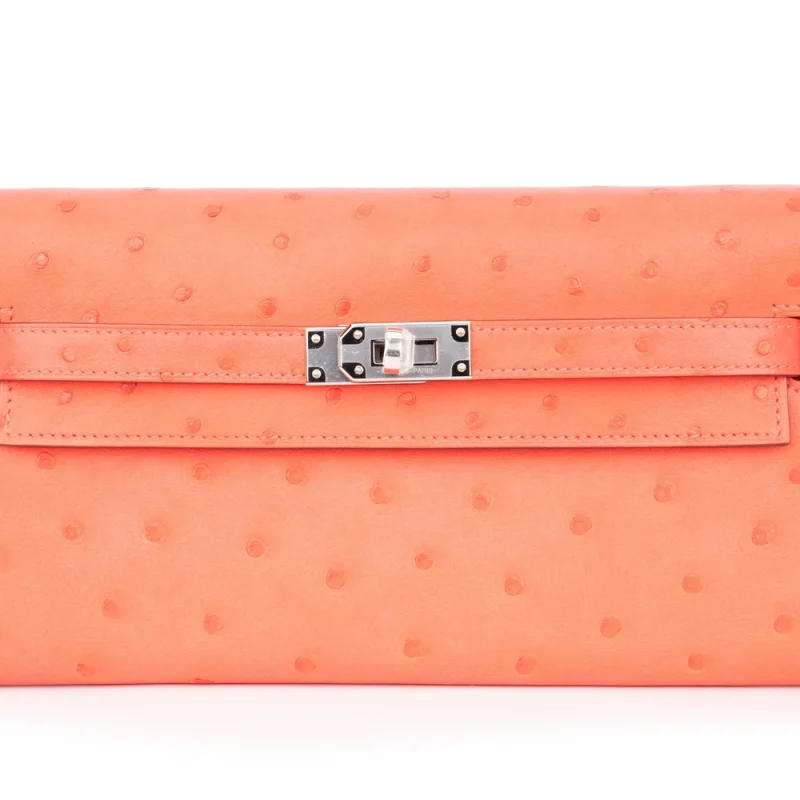 Hermès Kelly To Go Ostrich Rose Texas – High-End Inspired