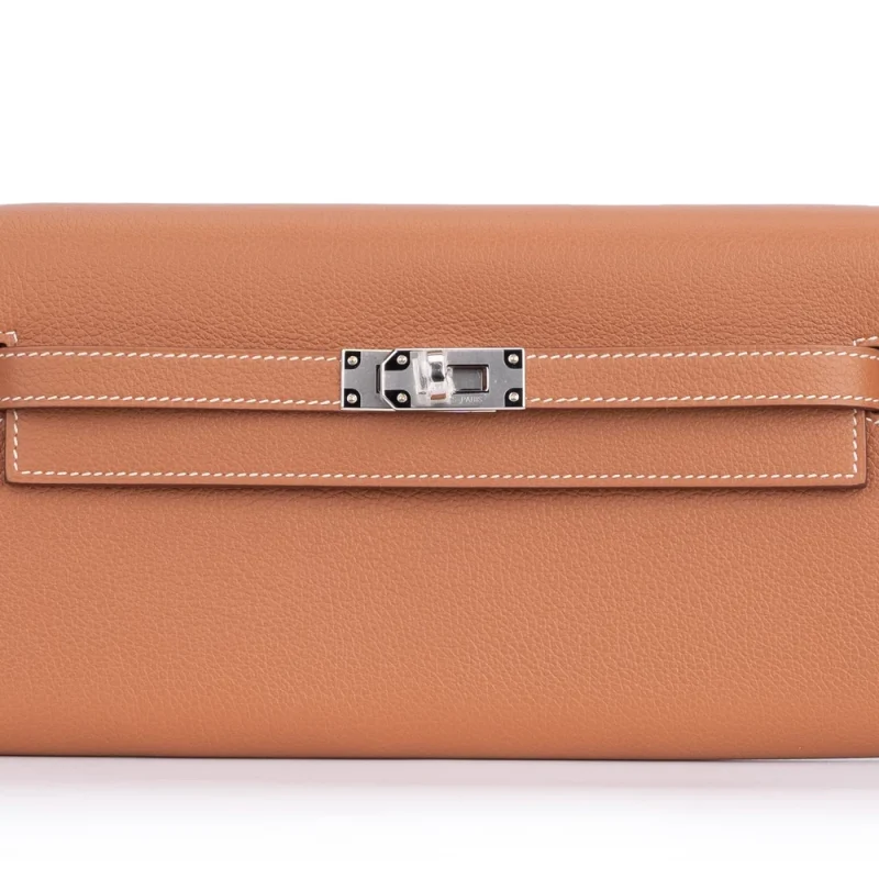 Hermès Kelly To-go Evercolor Gold Palladium HW | Replica Bags