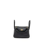 Hermès Lindy 26 Black Clemence Gold HW – Mirror Replica Bags