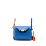 Hermès Lindy 26 Mykonos Clemence Gold HW - Premium