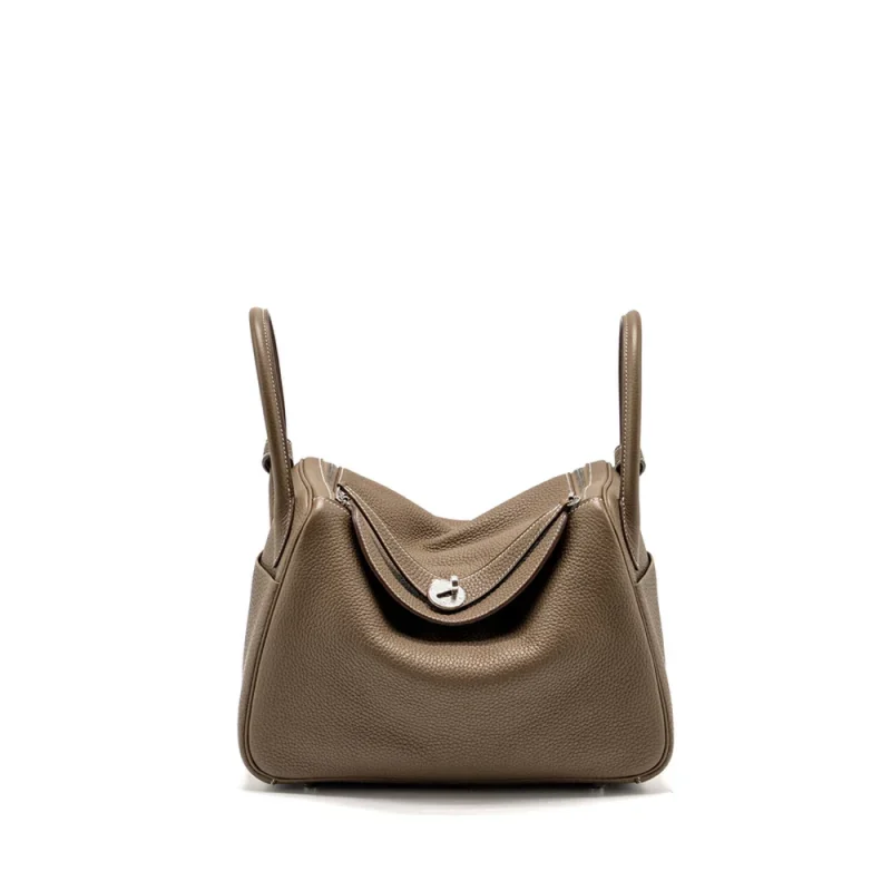 Hermès Lindy 30 Etoupe Clemence Silver HW – Buy Online