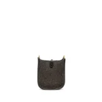 Hermès Mini Evelyne Ebene FeutreSwiftSangle Wool Gold HW - Artisan-Grade Dupes Back