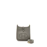 Hermès Mini Evelyne Gris Meyer Clemence Dupes