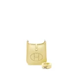Hermès Mini Evelyne Jaune Milton Clemence Silver HW Replica