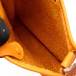 Hermès Mini Evelyne Orange Clemence Silver HW - Artisan-Grade Dupes Interior