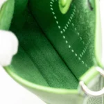 Hermès Mini Evelyne Vert Yucca Clemence Silver HW - Mirror Quality Replicas Interior