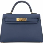 Hermès Mini Kelly Epsom Bleu Navy Gold HW - Premium Replica