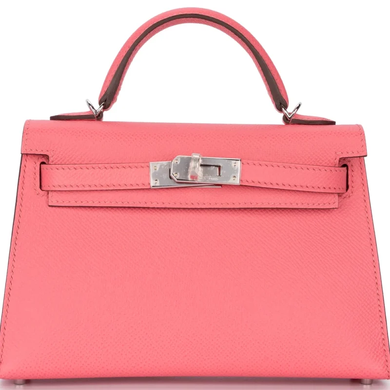 Hermès Mini Kelly Sellier Epsom Replica - Rose Azalee | Top Quality