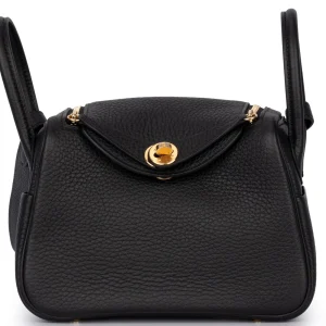 Hermès Mini Lindy Clemence Noir Replica - Premium Quality